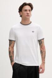 Fred Perry Férfi pamut t-shirt - fehér XXL - answear - 22 990 Ft