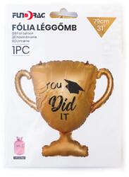  Fólia lufi ballagásra serleg formájú You did it felirattal 79 cm 645111 (645111)