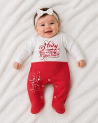 SuperBaby Salopeta din bumbac pentru bebelusi cu botosei, Happy Kid