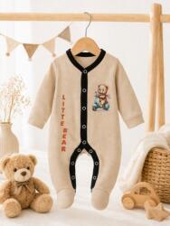 SuperBaby Salopeta crem cu botosei pentru bebelusi, Bear