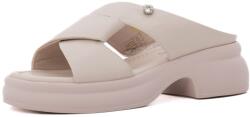 KARISMA Papuci dama din piele naturala, Karisma 9NMA80002B 52-N, crem