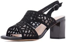 Epica Sandale dama din piele naturala intoarsa, Epica JIJI60051A 01-I, negru