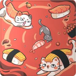 Dark Project Mouse Pad Dark Project Sushi Cats Pro, L, 490 x 490 x 4 mm (Rosu) (DPMP_SUCATS_PRO_L) Mouse pad