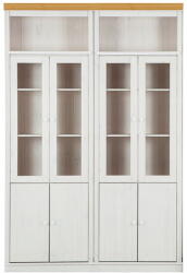 Støraa Бяла витрина от масивен бор 148x223 cm Anita - Støraa (34708067)