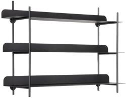 PT LIVING Черен на няколко нива метален стенен рафт 60 cm Riqueza Tres - PT LIVING (PT4388BK)