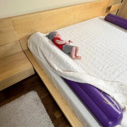 Empria® Set bumpere gonflabile protectie pat copii, Empria, 2 bucati, portabile, 120x20x15 cm (BumperGonflabil120x20x15)