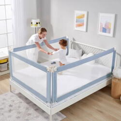 CHOC CHICK® Bariera laterala pat, inaltime ajustabila 70-90 cm, 150 cm, Bleu (Bariera1.48M90hBL)