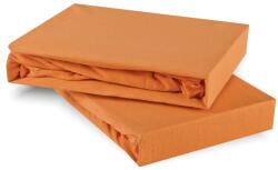  EMI barackszínű 100% pamutjersey gumis lepedő, 90x200-as lap