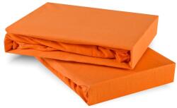  EMI narancssárga 100% pamutjersey gumis lepedő, 90x200-as lap