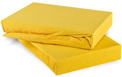  EMI sárga 100% pamutjersey gumis lepedő, 90x200-as lap