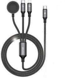 Huawei AWEI W23 cable 2in1 USB-C 100W / Lightning 10W / Watch 2.5W black