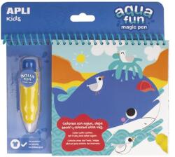 APLI Kids Aqua Fun vízbázisú színezőfüzet - tengeri állatok (17148)