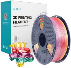 SUNLU PLA+ Silk filament szivárvány színátmenet 1kg 1.75mm PLA+ Silk R 01 (PLA+ Silk R 01)