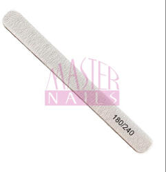 Master Nails Reszelő FA vékony, Szürke, egyenes 180/240