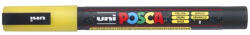 uni Dekormarker 0, 9-1, 3mm, Uni-Posca PC-3ML csillámló sárga (2UPC3MLS) - web24