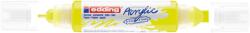 edding Akril marker 2-3mm, és 5-10mm, 3D kétvégű Edding 5400 neon sárga (7580247000) - web24