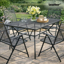 Leziter Melfi fém mesh kerti asztal 150x90x75 cm