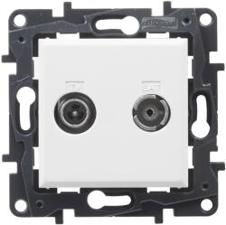 Legrand Priza TV-RSAT Legrand 398318, pentru instalare in perete, alba (398318)