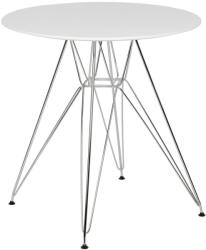  DSR FI 70 étkezőasztal MDF fehér króm alappal (XWD-Y70.DSR)