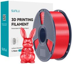 SUNLU PLA+ Silk filament piros 1.75mm PLA+ Silk R (PLA+ Silk R)