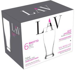 LAV Set de 6 pahare de bere LAV Brotto Beer 330ml LV-BRO19F (LV-BRO19F)