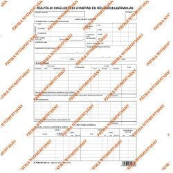  Formularul B. 7300-261/UJ A4 "Instrucțiuni de expatriere și decont de cheltuieli (B.7300-261/UJ)