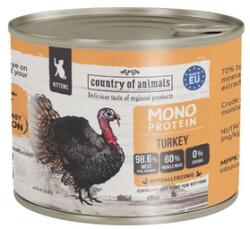 Country Of Animals Kittens Monoprotein Turkey 200g pulyka, nedves kaja macskák számára