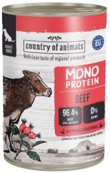 Country Of Animals Dog Monoprotein Beef 400g marhahús, nedves kutyaeledel