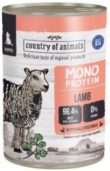 Country Of Animals Puppies Monoprotein Lamb 400g bárányhús, nedves táplálék kölyökkutyák számára