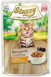 Stuzzy Stuzzy Bocconcini, nedves macskakaja, cicaeledel, csirke mártásban, 85 g, tasak