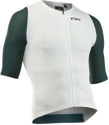 Northwave Extreme Evo rövid ujjú kerékpáros mez - fehér/zöld