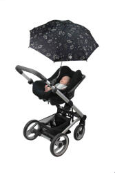 Dooky Umbrela de soare pentru carucior Dooky ROMANTIC LEAVES BLACK (5728254)