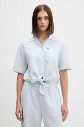 Tommy Hilfiger cămașă pentru femei, din in PPY2-KDD0FP_05X (DW0DW22210)