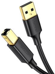 UGREEN USB Type B nyomtatókábel (dugasz) - USB 2.0 (dugasz) 480 Mbps 1.5 m fekete (US135 10350)