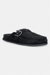 Tommy Jeans papuci pentru bărbați, din piele întoarsă BIND MULE WASHED SUEDE PPY2-KLM01O_99X (EM0EM01722)