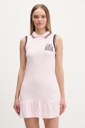 Juicy Couture rochie de vară din bumbac PEPLUM DRESS PPY2-SUD1PI_30X (JCGED126016)