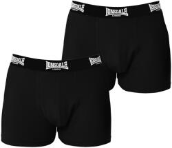 Lonsdale Мъжки боксерки Lonsdale Lonsdale Trunk Shorts 2 Pack Mens - Black
