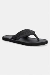 Tommy Hilfiger șlapi pentru bărbați HILFIGER LEATHER BEACH SANDAL PPY2-KLM00N_99X (FM0FM05808)