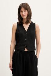 Tommy Jeans vestă pentru femei, cu amestec de in PPY2-KDD0G1_99X (DW0DW22223)