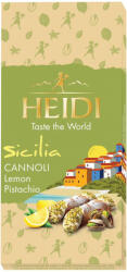HEIDI táblás fehércsokkoládé Sicilia Cannoli citrom pisztácia- 80g