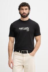 Giorgio Armani t-shirt férfi pamut - fekete XL - answear - 15 190 Ft