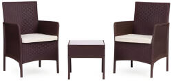 MultiGarden DN602 rattan 2 fotel + 1 asztal Szín: Barna (ME-DN602-2-3)