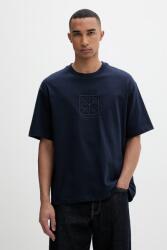 Calvin Klein t-shirt férfi pamut - sötétkék XL - answear - 16 590 Ft