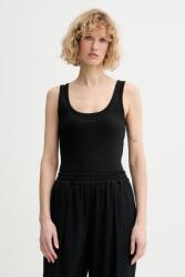 Calvin Klein top női pamut elasztánnal - fekete XS