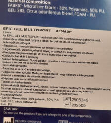  It-379msp Uriel 35/38 Multisport Epic Gél Talpbetét Citrus Illat Narancs Szín - plazapatika