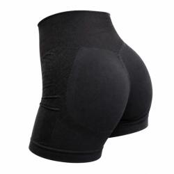 TriDri® Pantaloni scurți push-up damă cu talie înaltă - Neagră | XL (TR539-1000417451)