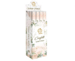 GoDan Tun confetti 60 cm model petale trandafir albe textile GD2101 Confetti petrecere (GD2101)