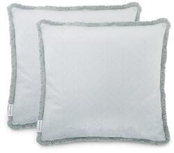  Dekoratív párnahuzat CLEAR szürke boho velvet mintával 45x45 ameliahome