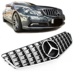  Mercedes Benz W207 C207 A207 2009-2013 króm - fekete hűtőrács Panamerica AMG GT stílusban emblémával