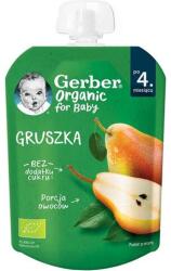 GERBER Bio, piure, de la 6 luni, cu pere, 80 g (8445290167170)